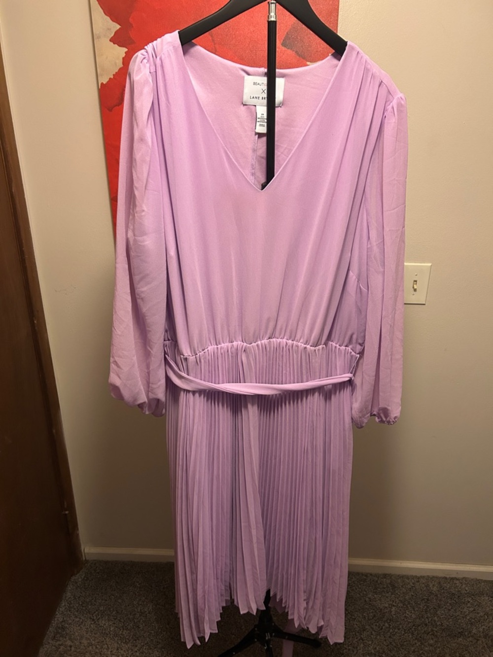 Lane Bryant Lavender/Pink Satin Top